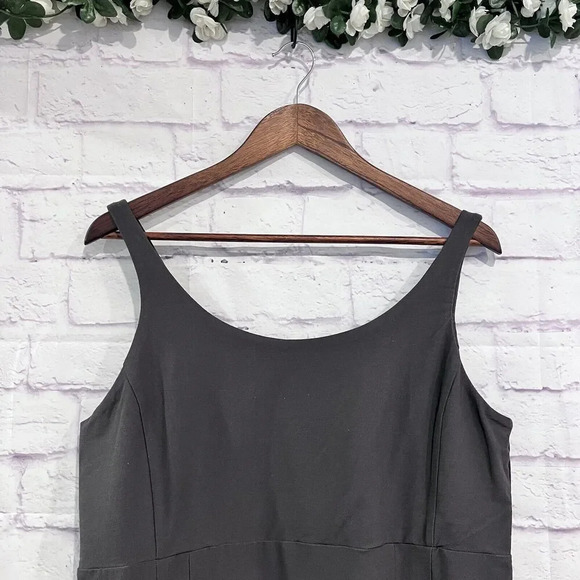 Eileen Fisher Washable Stretch Crepe Sleeveless Sheath Dress Petite Size Large - Picture 3 of 10